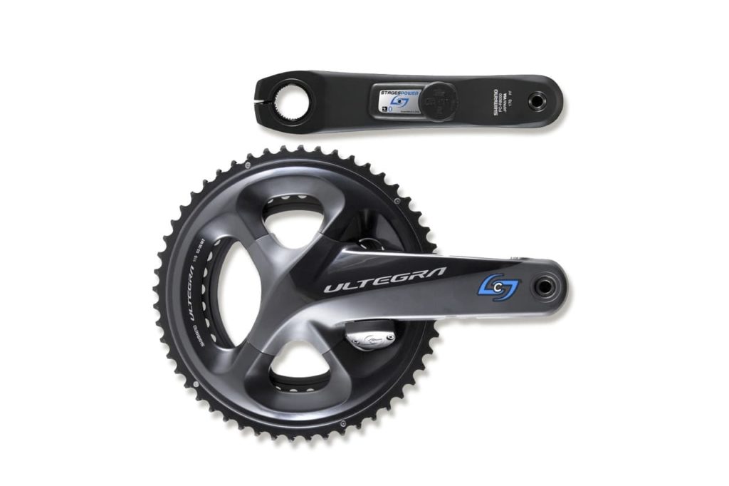 Двусторонний измеритель мощности Stages Power на шатунах Shimano Ultegra.