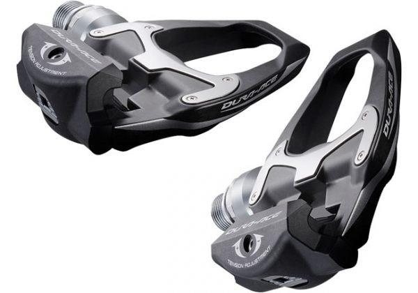 Контактные шоссейные педали Shimano Dura-Ace для велосипеда.