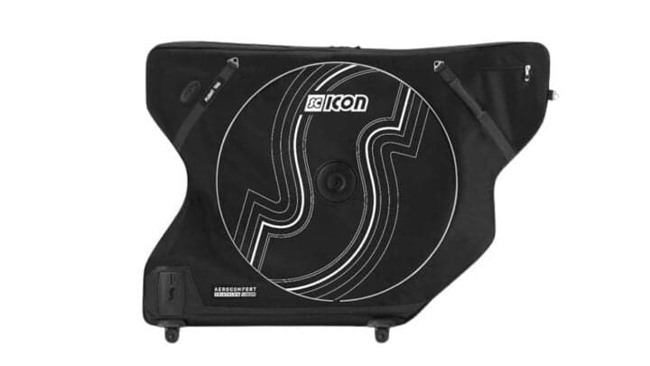 Мягкий велочехол Scicon Aerocomfort Road 3.0 для перевозки шоссейного велосипеда.