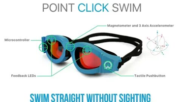 Умные очки OnCourse Goggles GPS Edition с навигацией для плавания на открытой воде.